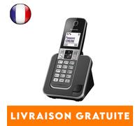 Téléphone sans fil Panasonic KX-TGD310FRG avec répondeur et mains libres