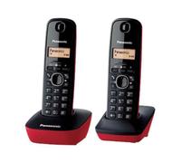 Panasonic KX-TG1612 Téléphone DECT Identification de l'appelant Noir, Rouge