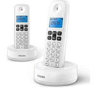 Téléphone sans fil - PHILIPS - D16 DUO - 2 combinés - Écran 1,6"" - Autonomie 10h