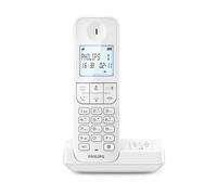 Téléphone sans fil Philips fixe avec répondeur D2751W Solo Blanc