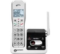 Téléphone sans fil Senior avec volume réglable et bouton SOS Blanc