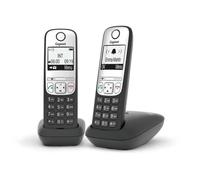 Téléphone sans fil - SIEMENS - Gigaset A690DUO - Noir/Argent - 2 combinés - Mains libres