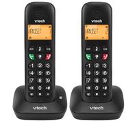 Téléphone sans Fil VTech DECT, 2 combinés, répondeur intégré, Blocage d’appels, Identification/Attente d’Appel, répertoire, Fonction conférence, rétroéclairé, Rappel, Mains Libres | CS951