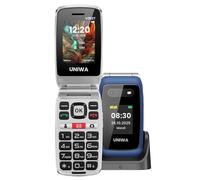 Téléphone Senior à clapet Dual-SIM 4G LTE, Bouton SOS , Batterie 1450 mAh - Bleu