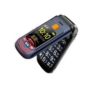 Téléphone senior à clapet SURENHAP - Double écran LCD - Sonnerie et volume ultra fort - Noir