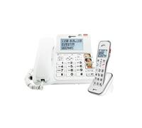 Téléphone Senior avec Touches mémoire Photo Combiné Additionnel Blanc