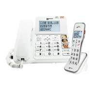Téléphone Senior avec Touches mémoire Photo Combiné Additionnel Geemarc Blanc