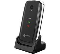 Téléphone senior clapet amplifié compatible avec appareils auditifs Geemarc Blanc / Noir Blanc / Noir G