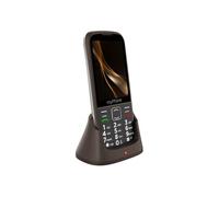 myPhone Halo 4 Plus LTE Téléphone Portable Senior Débloqué, Double Nano-SIM, Écran 3,5", Grandes Touches, Station de Charge, Longue Durée de Veille (2500 mAh), 4G, Caméra 2 MP - Praline Collection