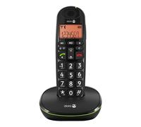 Téléphone Senior Fixe PhoneEasy 100W, Sans fil DECT Son amplifié Doro Noir