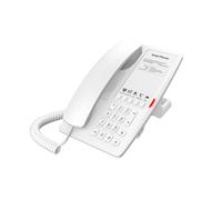 Téléphone SIP hôtelier Fanvil H4, 2 comptes SIP, 5 touches programmables, PoE, blanc