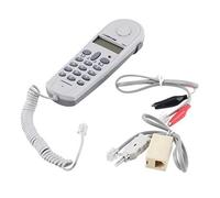 TéLéPhone TéLéPhone Testeur de Bout à Bout Outil de Poseur de Lignes Ensemble de Câbles RéSeau Dispositif C019 VéRifier les DéFauts de Ligne TéLéPhonique Gris Blanc