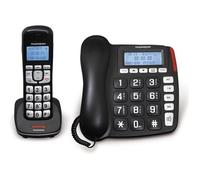 Téléphone Thomson Comby 2 en 1 - Base Filaire + Téléphone Sans Fil - Noir