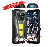 Téléphone tout-terrain DOOGEE V Max Play avec projecteur, batterie 20500mAh, double lampe de camping, 36 Go de RAM (16+20), 512 16 Go 512 Go Noir