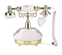Téléphone Vintage Antique Téléphone Fixe en Céramique Ms 9101 Vintage Rétro Imitation Antique Téléphone pour L'utilisation De Bureau À Domicile