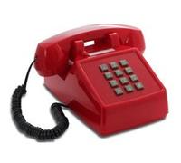 OPIS PushMeFon Cable : Téléphone rétro a touches avec sonnerie en métal