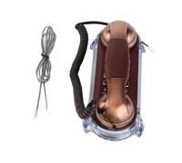 Téléphone Vintage Sustvita avec Volume réglable, téléphone Mural rétro et téléphone Fixe cordé Antique pour l'esthétique de la Maison Classique (Copper Color)