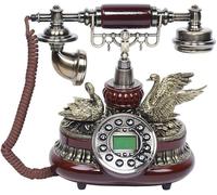 Téléphone vintage, téléphone fixe rétro, téléphone filaire antique | Téléphone numérique avec écouteur et câble téléphonique, bidirectionnel, conversations de conférence, pour salon
