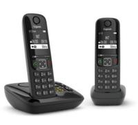 Téléphone fixe GIGASET Noir Duo AS690A