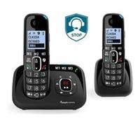 Téléphones fixes DUO avec répondeur Amplicomms 1582 +90dB