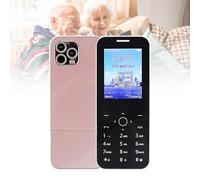 Téléphones Mobiles de Base pour Personnes Âgées et Enfants, Téléphones Stupides Débloqués, Sans Internet - avec Gros Boutons, MP3, MP4, Appareil Photo, Lampe de Poche, SOS,Pink