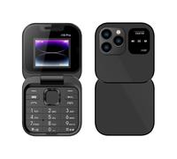 Téléphones mobiles pour personnes âgées - Mini téléphone mobile pliable rechargeable avec design de coque rabattable | Mini téléphone mobile avec caméra arrière HD 2G double SIM double veille