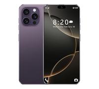 Téléphones Portables Bon marché I16 Pro Max, Android 14.0, écran HD 7,3 Pouces, Double SIM, Triple caméra, 16Go RAM, 1To ROM, Wi-FI, Reconnaissance faciale, Verrouillage,Purple-1TB