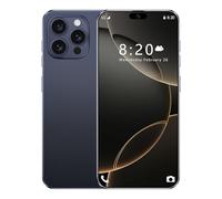 Téléphones Portables Bon marché I16 Pro Max, Android 14.0, écran HD 7,3 Pouces, Double SIM, Triple caméra, 16Go RAM, 1To ROM, Wi-FI, Reconnaissance faciale, Verrouillage,Dark Blue-1TB