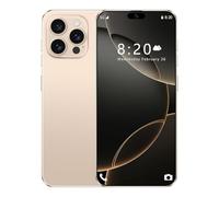 Téléphones Portables Bon marché I16 Pro Max, Android 14.0, écran HD 7,3 Pouces, Double SIM, Triple caméra, 16Go RAM, 1To ROM, Wi-FI, Reconnaissance faciale, Verrouillage,Desert Gold-1TB