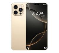 Téléphones Portables Bon marché I16 Pro Max, Android 14.0, écran HD 7,3 Pouces, Double SIM, Triple caméra, 16Go RAM, 1To ROM, Wi-FI, Reconnaissance faciale, Verrouillage,Gold-1TB