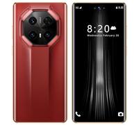 Téléphones Portables débloqués, Mate70 RS, Android 14.0, Batterie 8 000 mAh, 16 Go, 1 to, écran 7,3 Pouces, Ultra-Fin et léger, GPS, Reconnaissance faciale,Red-1TB