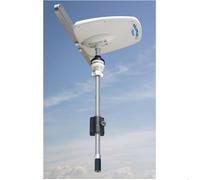 Teleplus antenne TV directionnelle Double polarité avec VHF, UHF V/O & amplificateur AT412 5G : Mât 51cm, sans support mural