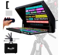 TELEPROMPTER PAD iLight Pro 14" Téléprompteur iPad Tablette Teleprompteur Vidéo avec Télécommande APP Valise et Pince Smartphone, Prompteur Beam Splitter DSLR Teleprompter Apple Android Mac Win