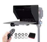 TéléPrompteur TP10 10 Pouces, Prompteur Grand Angle Pliable, Prise en Charge de la Télécommande et de la Connexion Bluetooth, pour Tablettes, Smartphones, Enseignement en Ligne