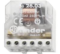 Télérupteur pour encastrement Finder 26.03.8.012.0000 1 NO (T), 1 NF (R) 12 V/AC 10 A 2500 VA 1 pc(s)