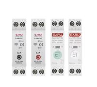 Telerupteur Tuya eWeLink WiFi Disjoncteur intelligent MCB 1P 63A Puissance Énergie kWh Tension Courant Compteur Protecteur Voix Télécommande Miniature DC Protection Panneau de Sécurité Distribution Fu