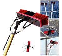 Teles Brosse de nettoyage rotative pour fenêtre en eau Idéal pour panneaux photovoltaïques Usage domestique Crystal C Shine
