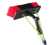 Teles Kit de nettoyage pour panneau solaire - Poteau d'alimentation en eau de 11,9 m avec brosse de 35 cm pour un entretien efficace du panneau solaire et un nettoyage de gouttière - Solution de