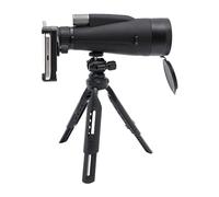 Télescope 12-36 x 60 cm - Pour observation des oiseaux - Avec couvercles oculaires et coquillages de hublot - Pour activités de plein air, alpinisme, camping, voyage, randonnée (noir)