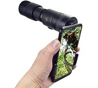 Télescope 4K 10-300X40 Monoculaire Compact Rétractable Zoom Étanche Bak4 Professionnel HD Ed Verre avec Trépied Téléphone Clip A