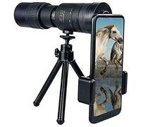 Télescope - 4K 10-300X40Mm - Télescope monoculaire à Zoom Super téléobjectif, télescope de téléphone étanche avec trépied à Prisme de Poche Portable, télescope Haute définition avec Clip de téléphon