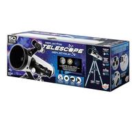 Télescope 50 Activités - Télescope Réflecteur Enfant 76mm Métal - 3 Oculaires Interchangeables - Trépied Aluminium Réglable - 50 Activités sur Air, Planètes et Lune - Dès 8 Ans -TS011