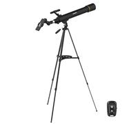 Télescope 90 mm pour Adultes et débutants, réfracteur 800 mm, grossissement 32X-240X, Monture AZ, trépied, Sac de Transport, Adaptateur pour téléphone, idéal pour Observer la Lune et Les planètes