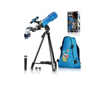 Télescope à objectif BRESSER JUNIOR 70/400 avec sac à dos (bleu)