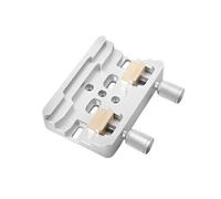 Telescope Accessories, Finderscope Fente en Queue d'aronde Double, Compatible for Plaque Losmandy/Vixen avec 2 vis de Verrouillage,for Parts(XY-230724 Silver)