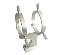 Télescope Adaptateur de portée de Recherche réglable de 50mm avec Support de Recherche de pointeur en Alliage à 6 Points for télescopes astronomiques(Silver Adapter)