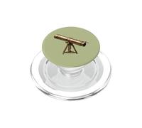 Télescope Antique en Laiton Vintage - Explorateur céleste PopSockets PopGrip pour MagSafe
