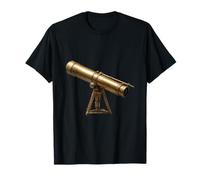 Télescope Antique en Laiton Vintage - Explorateur céleste T-Shirt