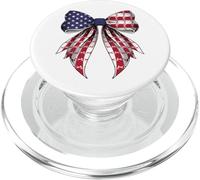 Télescope Astronomie Système Solaire 4 Juillet Drapeau Américain PopSockets PopGrip pour MagSafe