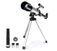 Télescope astronomique 360/50 mm Zoom 90X HD Réfracteur portable avec trépied pour enfants, débutants